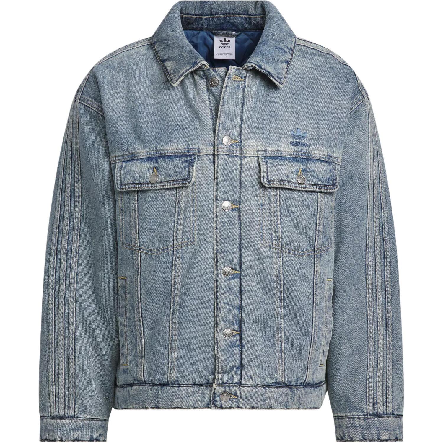 

Adidas Originals Джинсовая куртка пуховик, Denim Blue