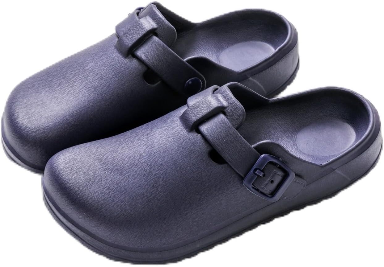 

Женские и мужские туфли медсестры, садовые сабо с поддержкой свода стопы, мюли с регулируемой пряжкой, нескользящая рабочая обувь, сандалии повара, легкие удобные тапочки на ножку Qicavzw, фиолетовый