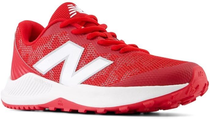 Детские кроссовки New Balance FuelCell V7 Youth Turf-Trainer унисекс, белый/красный — фото 3