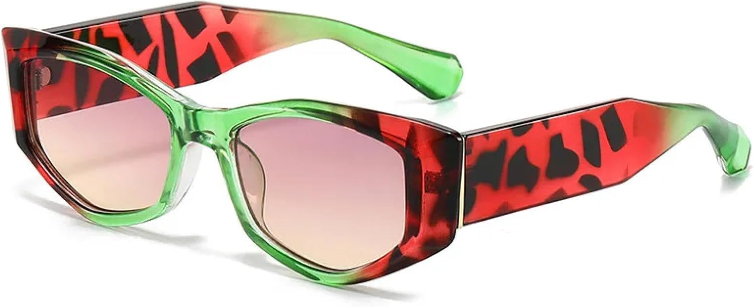 

Солнцезащитные очки с защитой от УФ-излучения UV400 | Панковские конфетные цвета | Для женщин и мужчин | Для занятий спортом на открытом воздухе и вождения DSVIGF, Greenred