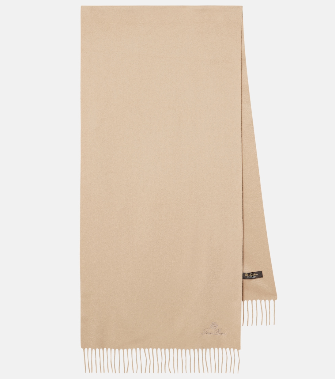 

Гранде Унита бахромчатый кашемировый шарф Loro Piana, Golden Shade
