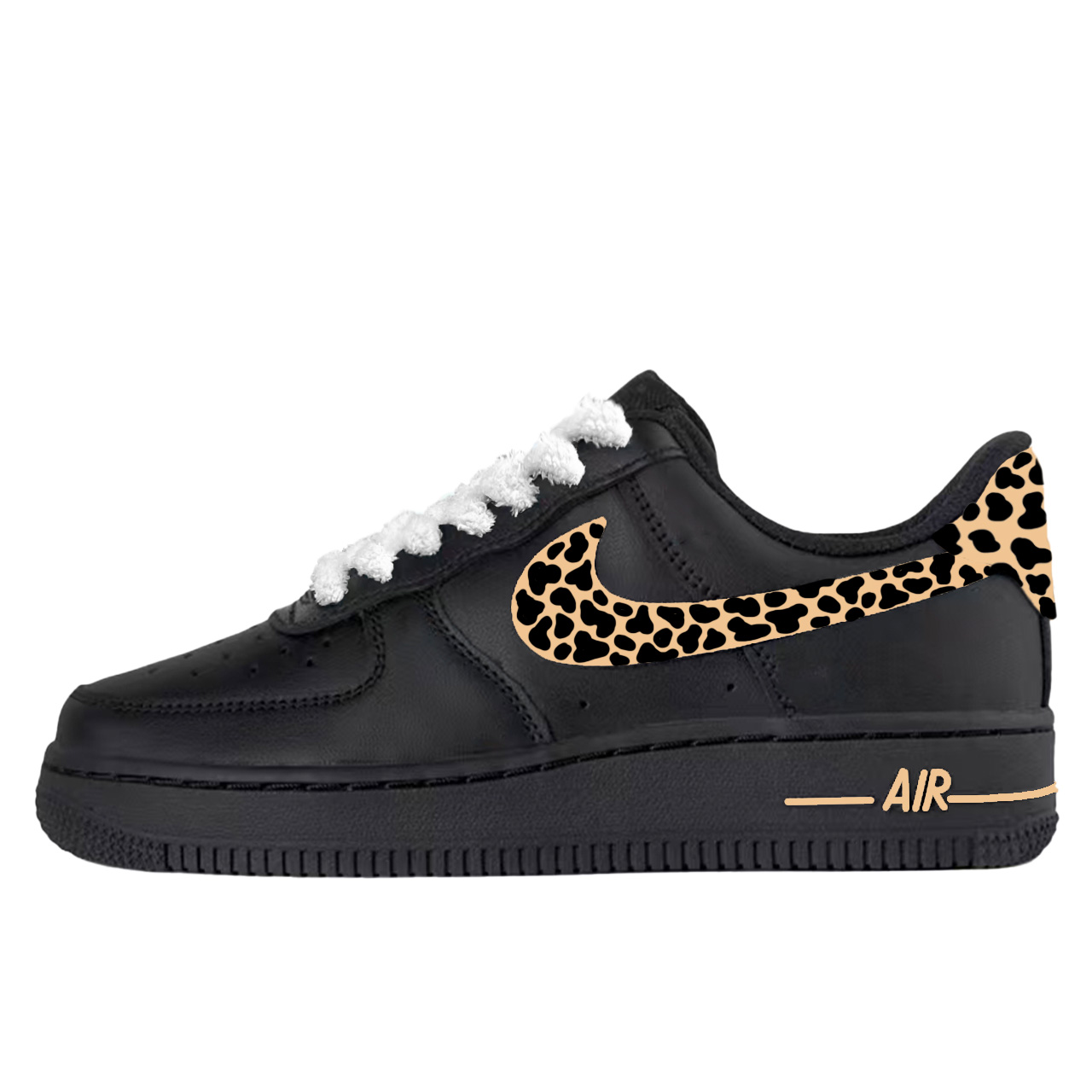 

Nike Air Force 1 Caramel Leopard Print Abrasion Resistant Low top Skateboard Shoes Unisex