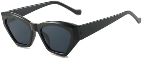 

Винтажные солнцезащитные очки «кошачий глаз» для женщин, модные квадратные солнцезащитные очки в стиле ретро, ​​очки с защитой от УФ-излучения UV400 MTZJH, C1black-black