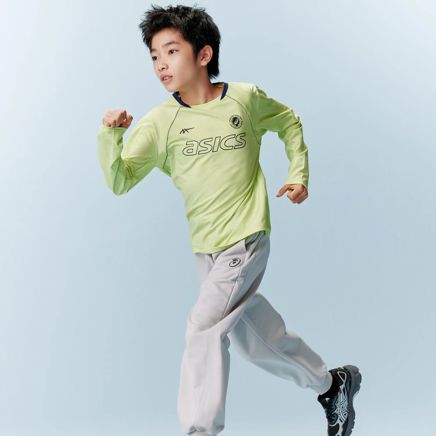 Футболка с круглым вырезом для школьников ASICS, 4004 Apple Green — фото 4