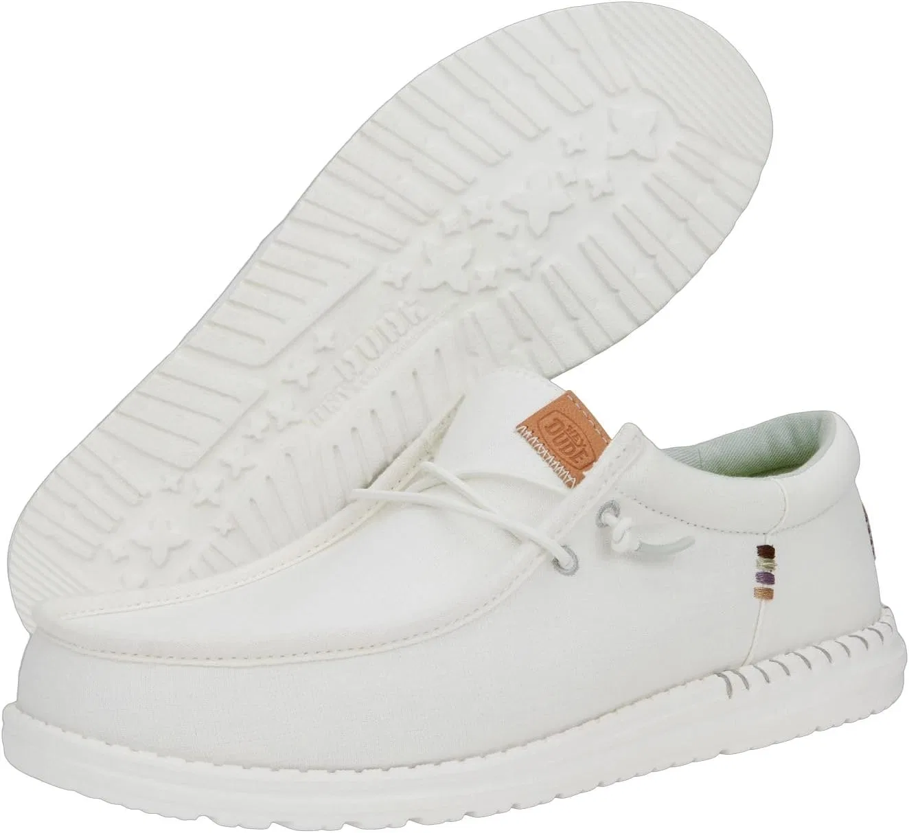 Мокасины HEYDUDE Wally Funk Nylon Craft, Stone White — фото 3
