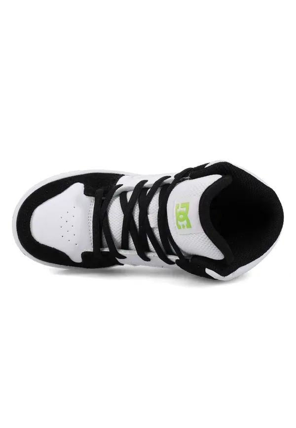Кроссовки высокие Manteca Dc Shoes, черно-бело-лаймовый — фото 2