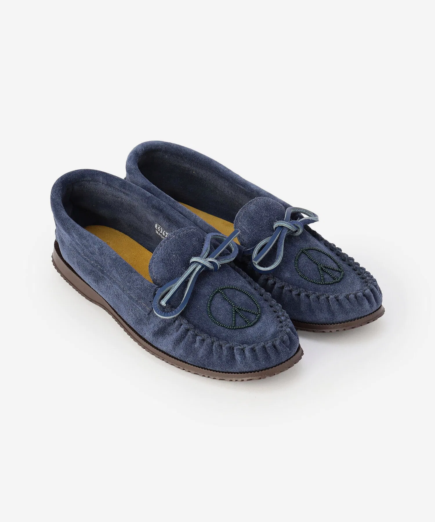 Мужские мокасины CHAMULA из замши с вышивкой BLUE