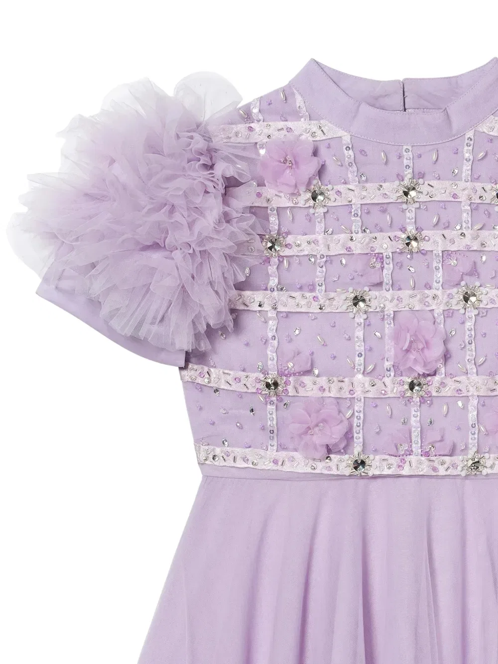 Платье Aria с цветочной аппликацией и оборками Tutu Du Monde, фиолетовый — фото 3