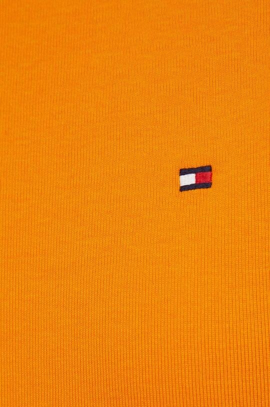 Хлопковая футболка Tommy Hilfiger, оранжевый — фото 4