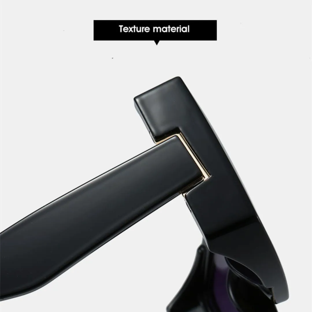 

Ретро квадратные солнцезащитные очки для женщин, модные градиентные линзы, защита от УФ-излучения UV400, трендовые панк-очки для мужчин TVTBBVV, Rosered-pinkbrown