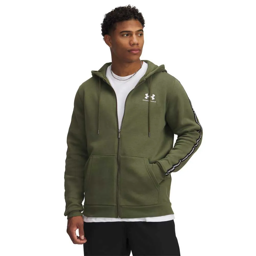 

Толстовка Under Armour Icon Fleece Taping full zip, зеленый