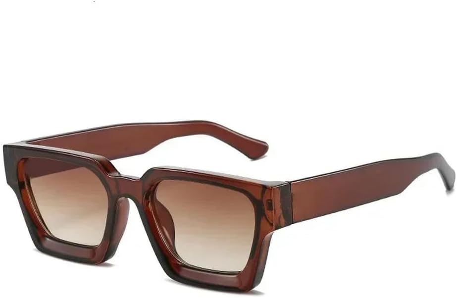 

Ретро-классические солнцезащитные очки для женщин и мужчин, модные винтажные солнцезащитные очки в современной женской и мужской оправе с защитой от УФ-излучения HYYZZC, Tea Tea