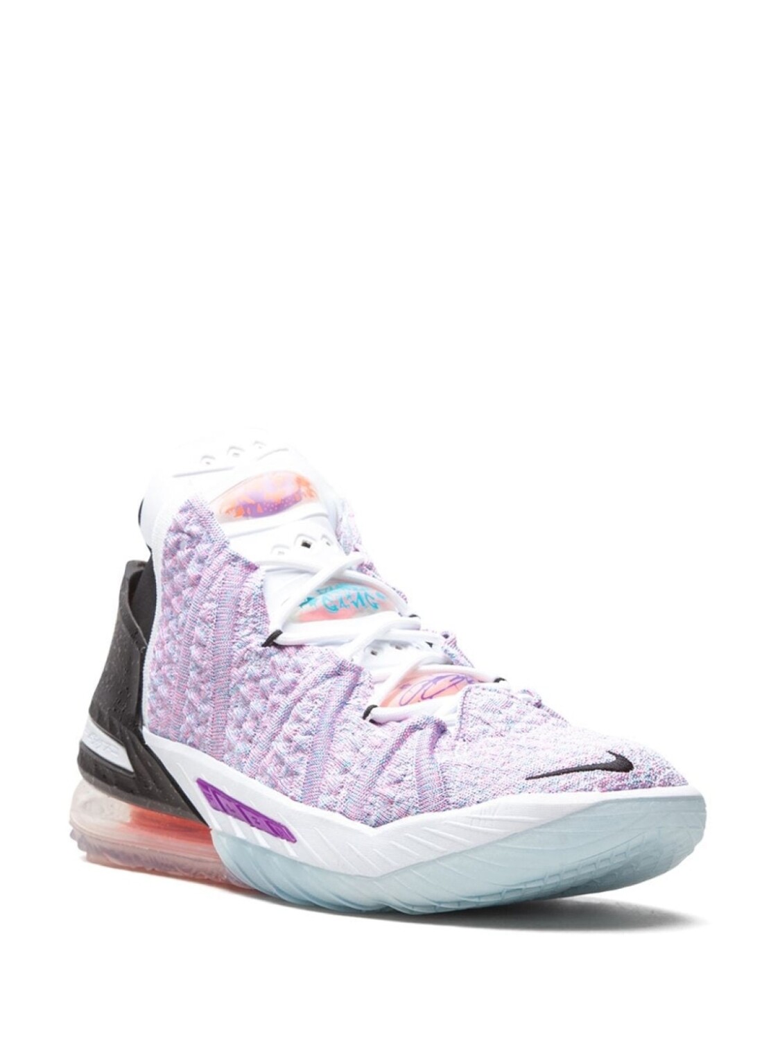 Nike высокие кроссовки LeBron 18, розовый — фото 2