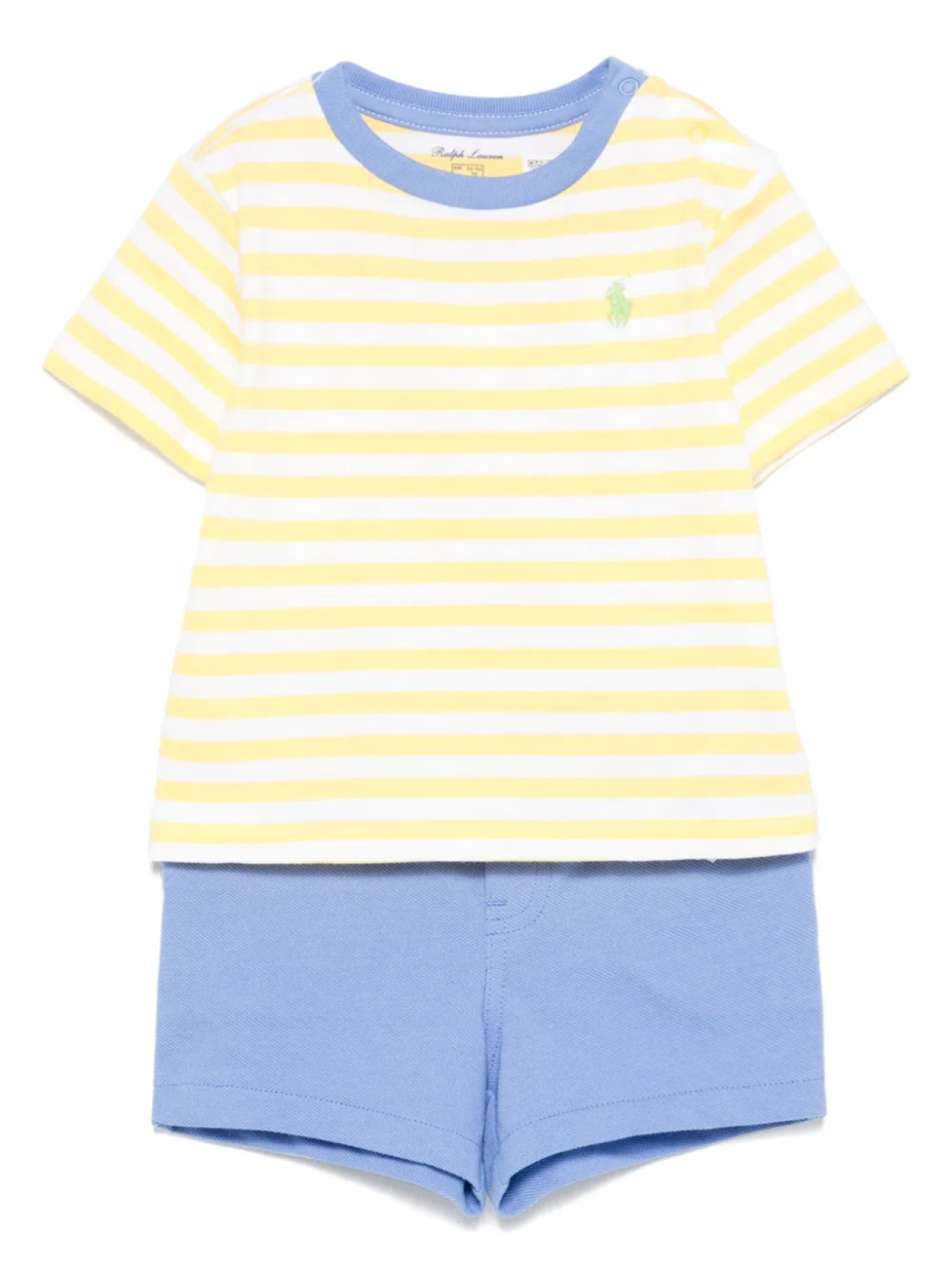 

Комплект из полосатых шорт POLO RALPH LAUREN KIDS, желтый