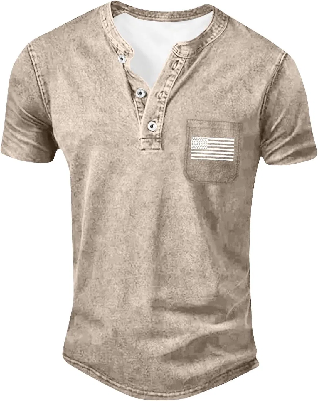 Футболка с американским флагом, Men's 250 Anniversary America, 1-khaki — фото 4