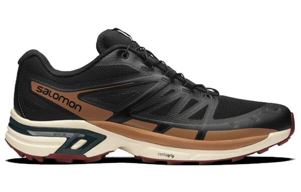 Кроссовки Salomon XT-Wings 2 Trail Professional 'Black Brown', черный — фото 2