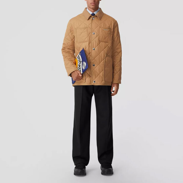 Куртка Burberry мужская стеганая, коричневый — фото 2