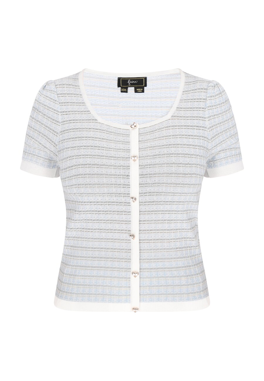 

Вязаный кардиган faina Fashion Look, светло-голубой