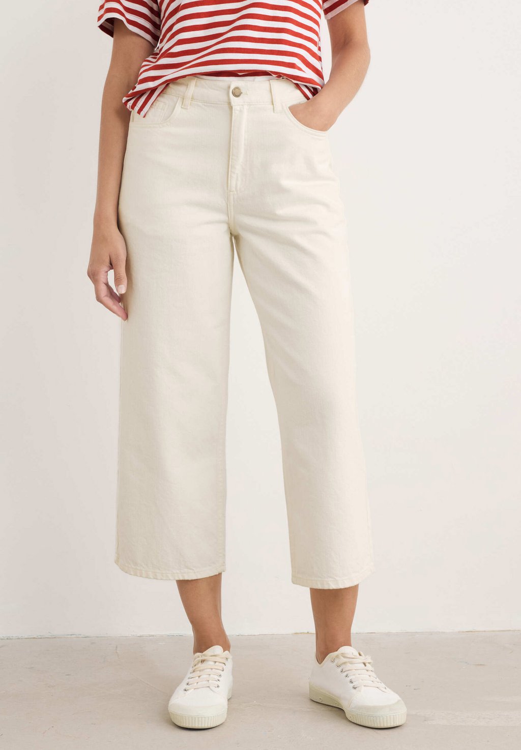 

Джинсы прямого кроя WIDE LEG CROPS Seasalt Cornwall, бежевый