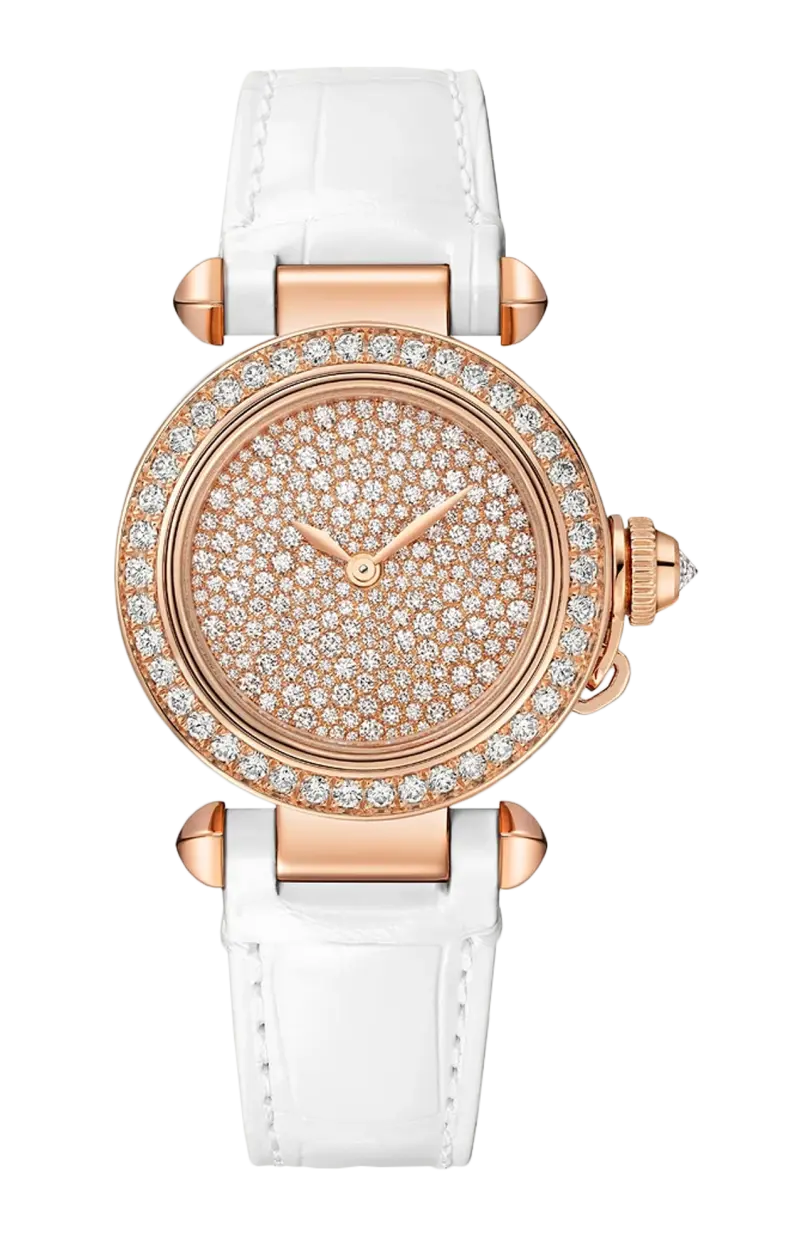 

Pasha de cartier, 30 мм, розовое золото, бриллианты, кварц - wjpa0033 CARTIER