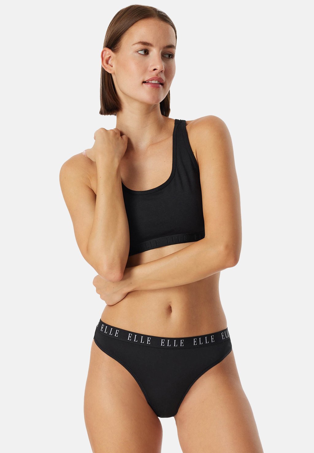 

Стринги 3-PACK - LOGO ELLE, черный