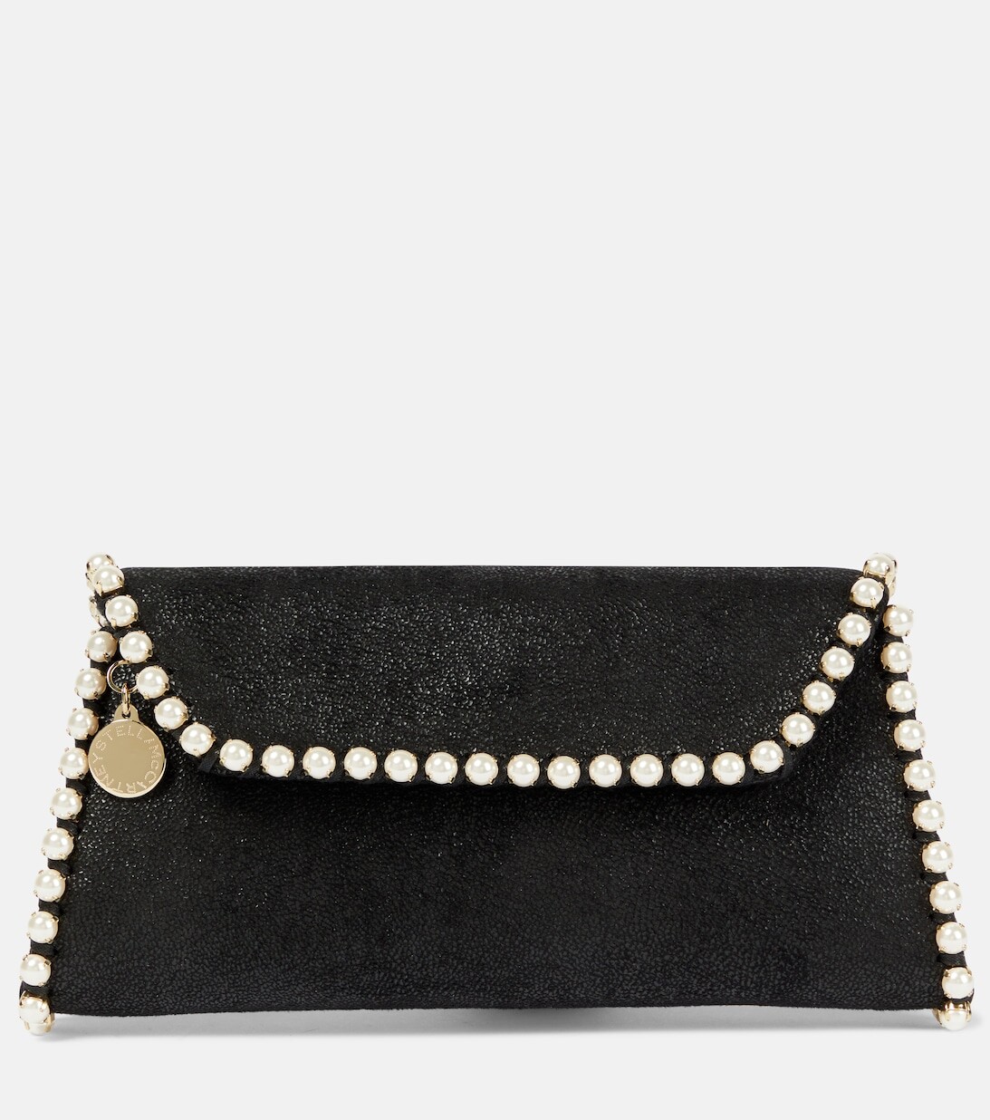 

Декорированный клатч Falabella Stella McCartney, черный