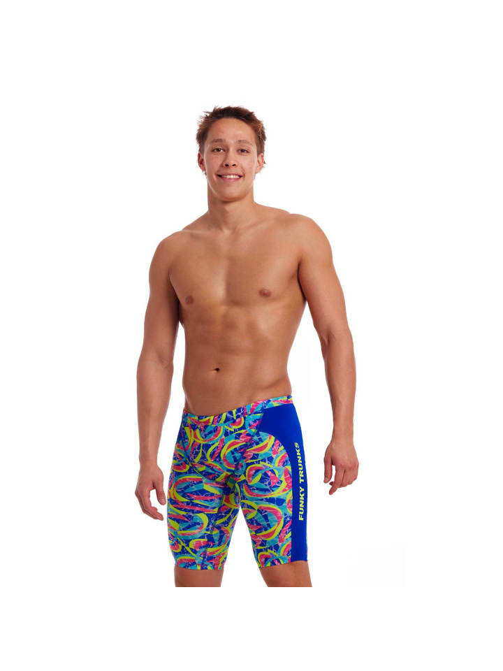 

Плавки-шорты Choppy Waters Jammer, устойчивые к хлору и быстросохнущие, в ярких дизайнах Funky Trunks, Синий, Плавки-шорты Choppy Waters Jammer, устойчивые к хлору и быстросохнущие, в ярких дизайнах Funky Trunks