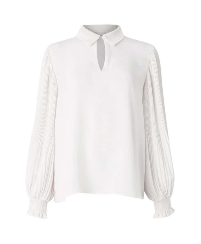 

Белая туника-блузка из жоржета с рукавами-фонариками. Liu Jo, белый