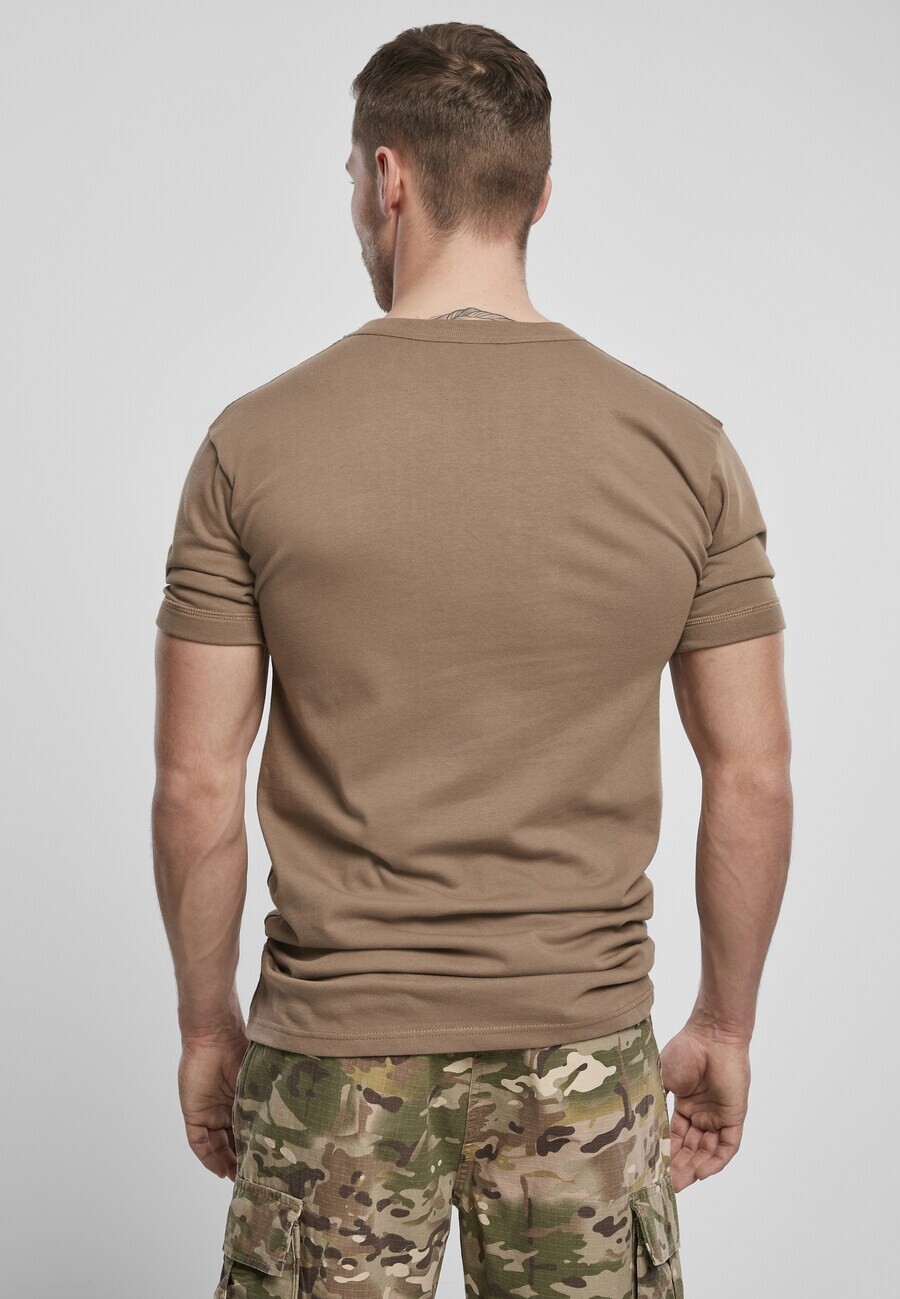 Классическая футболка Brandit Shirt, светло-коричневый — фото 3