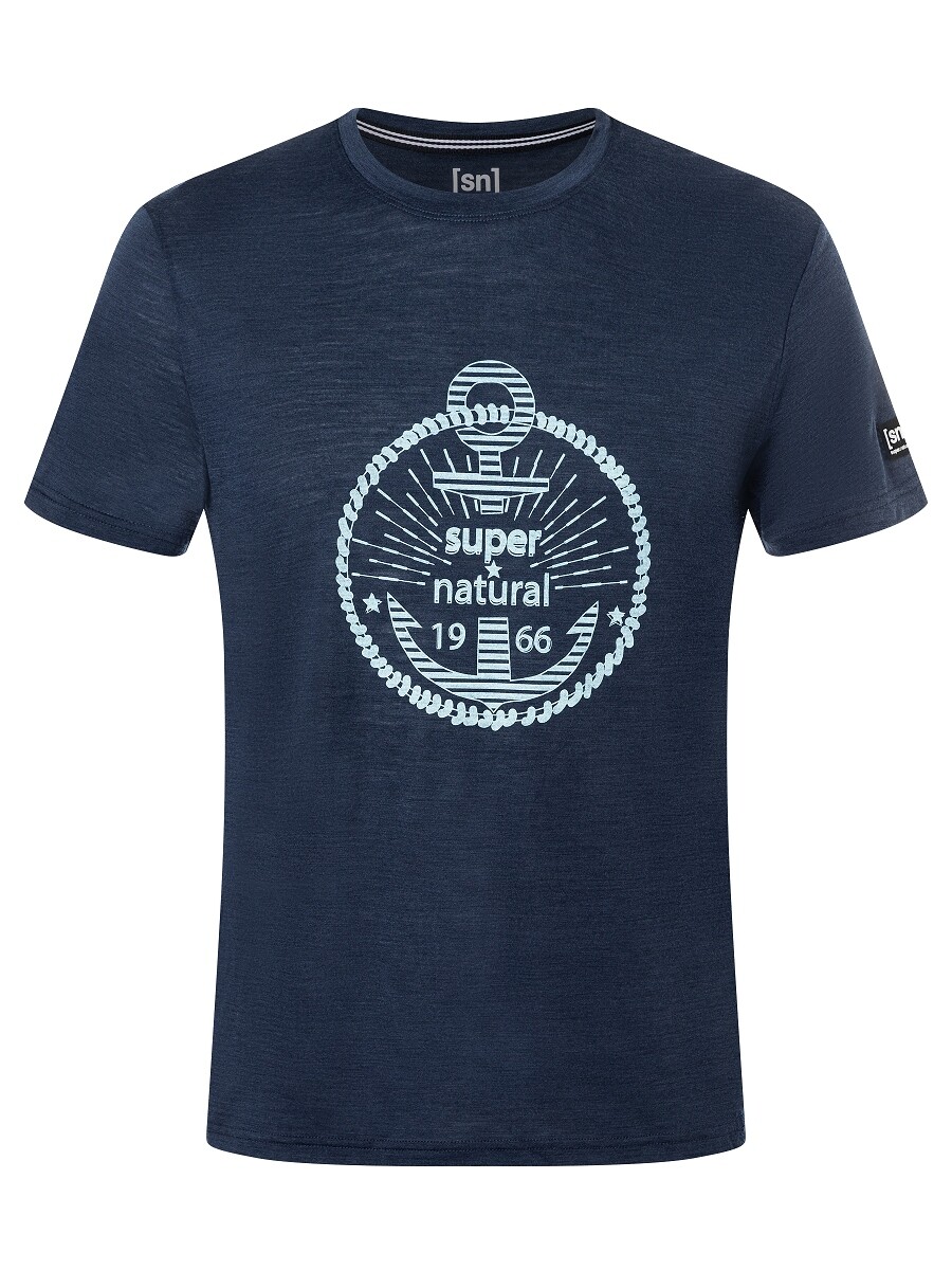 

Рубашка super.natural Merino T Shirt, синий