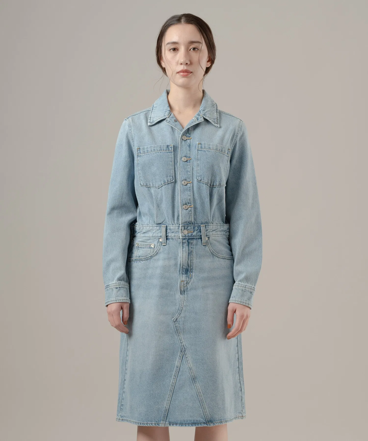 Платье в стиле вестерн из джинсовой ткани А-силуэта от Levi's