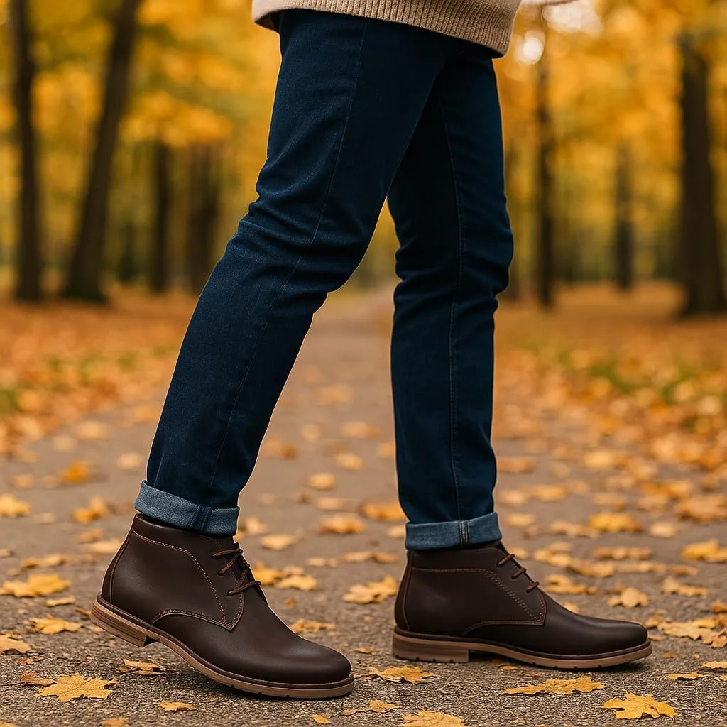 Мужские ботинки Nautica Vega Chukka на шнуровке, оксфордские ботинки в стиле «десерт», коричневый — фото 2