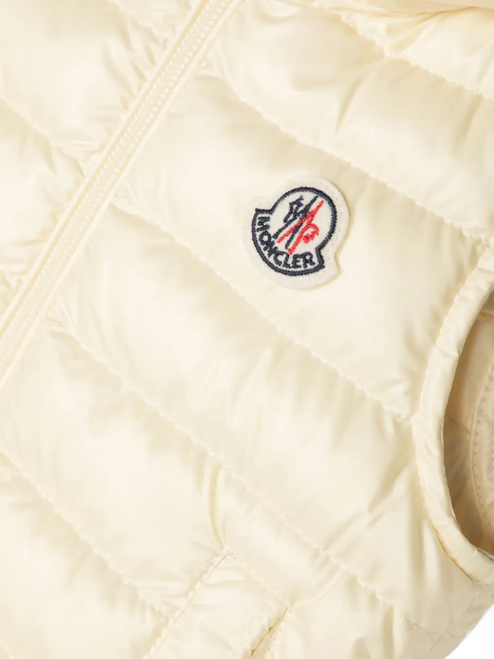 Жилет Couronne с логотипом Moncler Enfant, желтый — фото 3