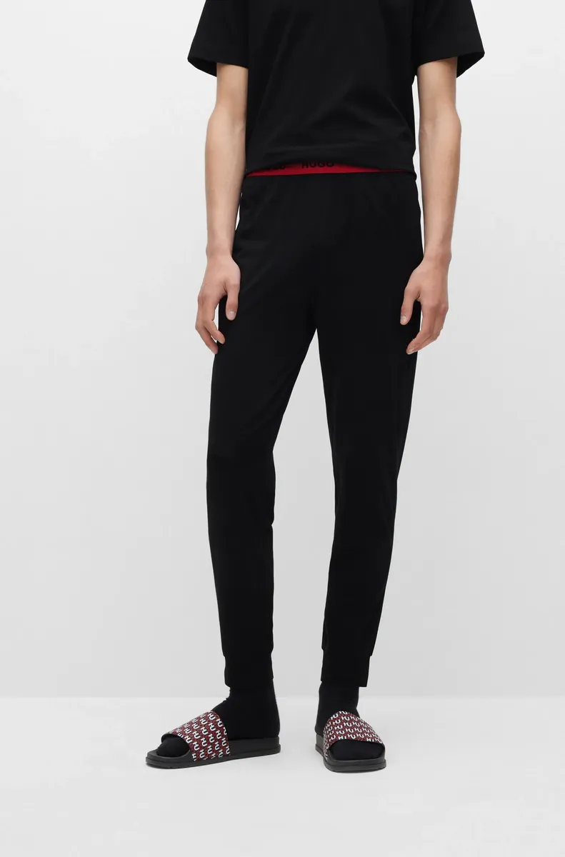 

Пижамные штаны HUGO Underwear "Linked Pants", черный