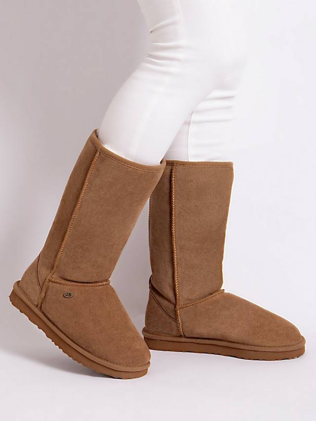 Женские высокие классические угги из овчины Just Sheepskin, Chestnut — фото 2