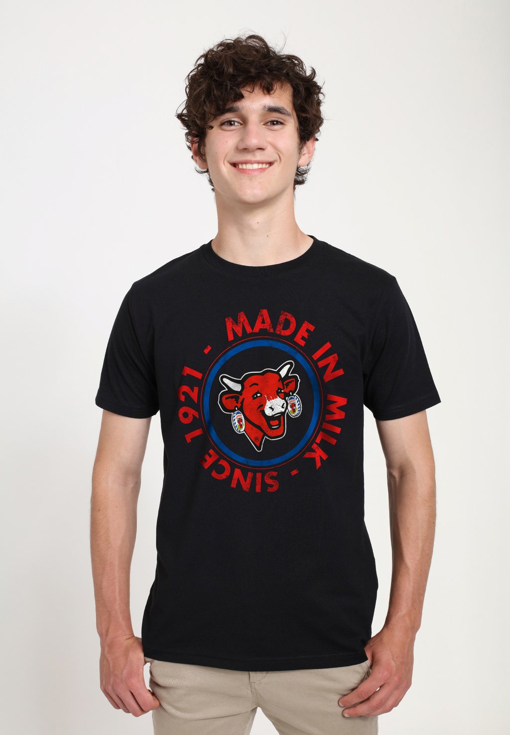 

Футболка с принтом THE LAUGHING COW MADE IN MILK Henry Tiger, черный