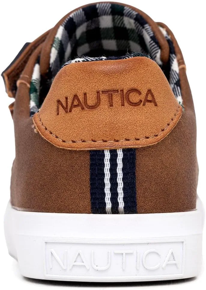 Кроссовки Nautica Kids для мальчиков с двойным ремешком, повседневная удобная обувь для школы для малышей и маленьких детей, комфортные стильные кроссовки на каждый день — фото 4