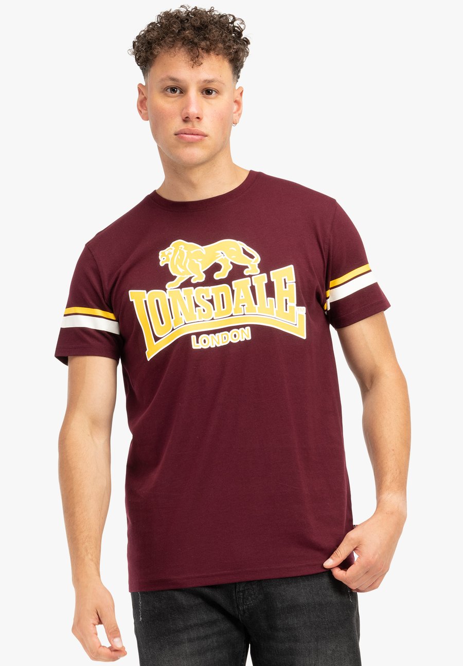 

Футболка Lonsdale NORMALE PASSFORM METHLEY, Oxblood Yellow White/Dark Red, Белый, Футболка Lonsdale NORMALE PASSFORM METHLEY, Oxblood Yellow White/Dark Red