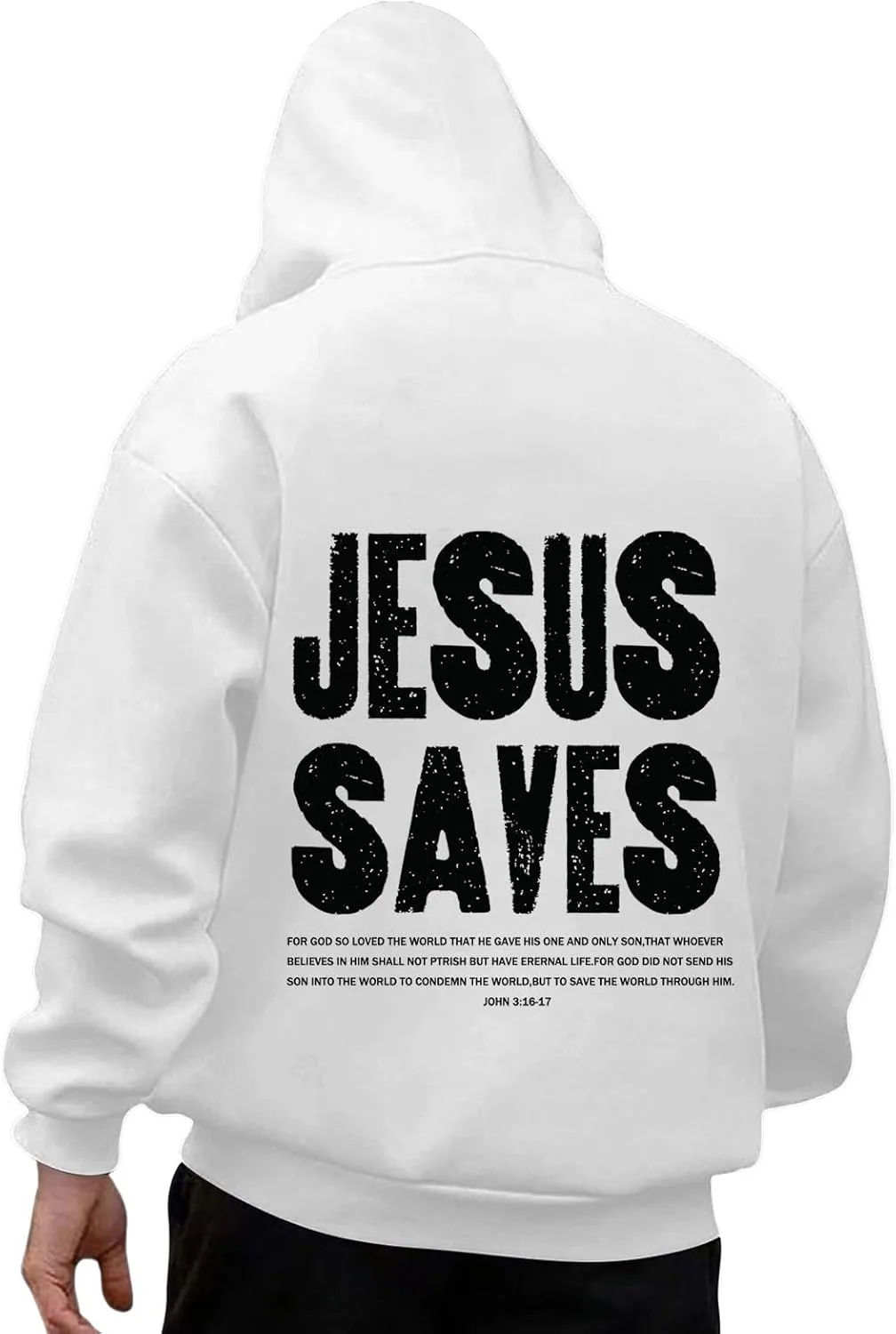

Толстовка с принтом Jesus Saves для мужчин, с карманом