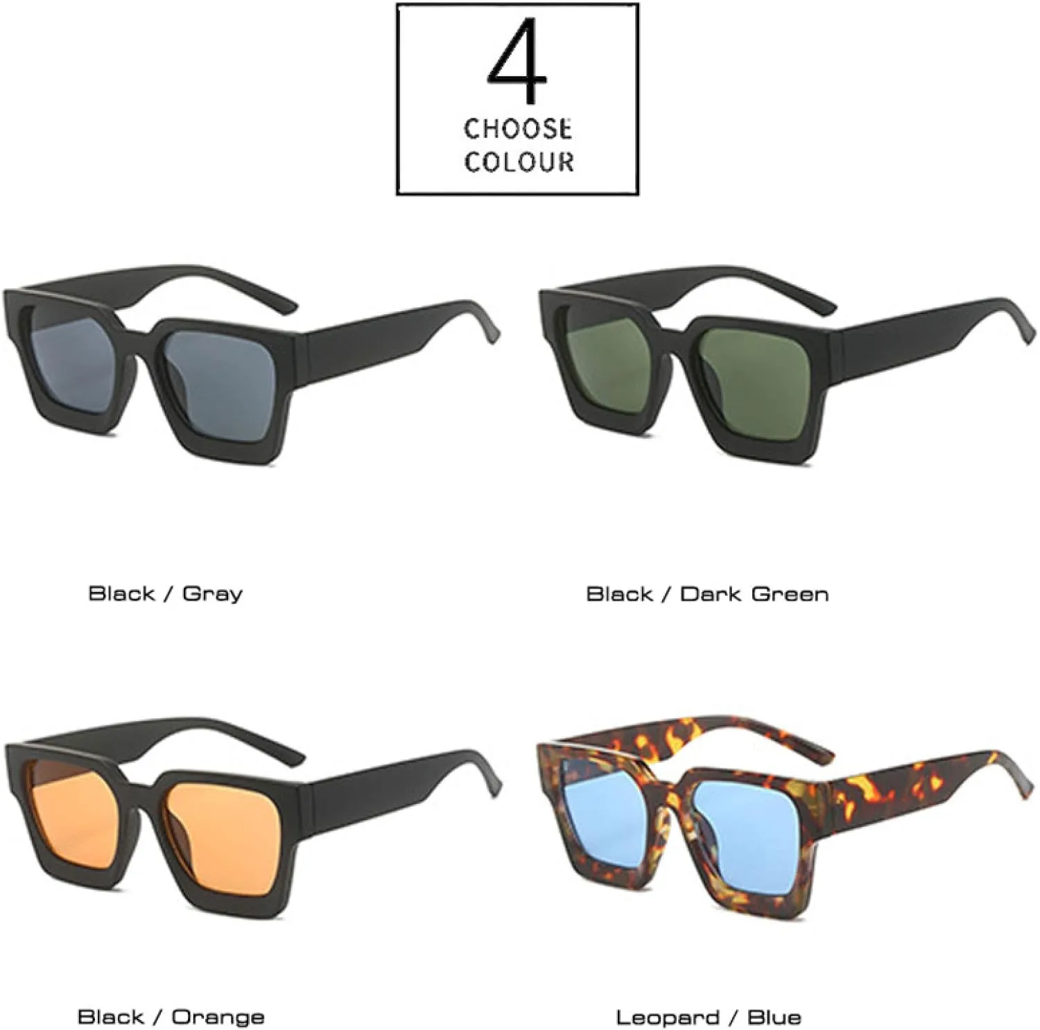 

Солнцезащитные очки с защитой от УФ-излучения UV400 для женщин и мужчин | Сине-оранжевые оттенки | для занятий спортом на открытом воздухе DSVIGF, Leopard Blue