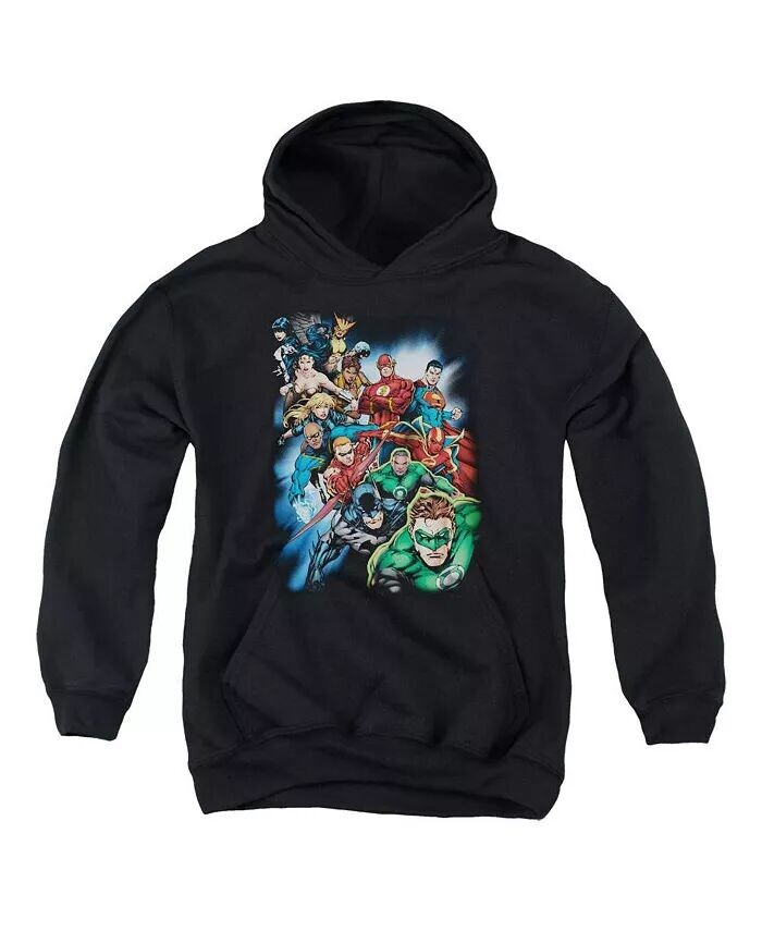 

Толстовка с капюшоном Boys of America Youth Heroes Unite Justice League, черный