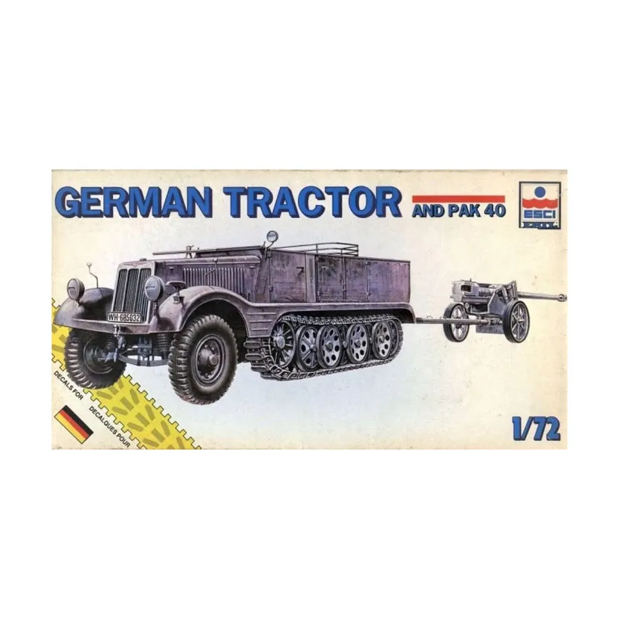 

Немецкий трактор и Пак 40, Plastic Military Figures (1:72) (ESCI)