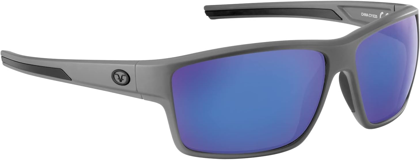 

Солнцезащитные очки Flying Fisherman Mojarra поляризованные, прямоугольные, матовая серая оправа/дымчато-голубые зеркальные линзы, средний размер, Matte Gray Frame/Smoke-blue Mirror Lens