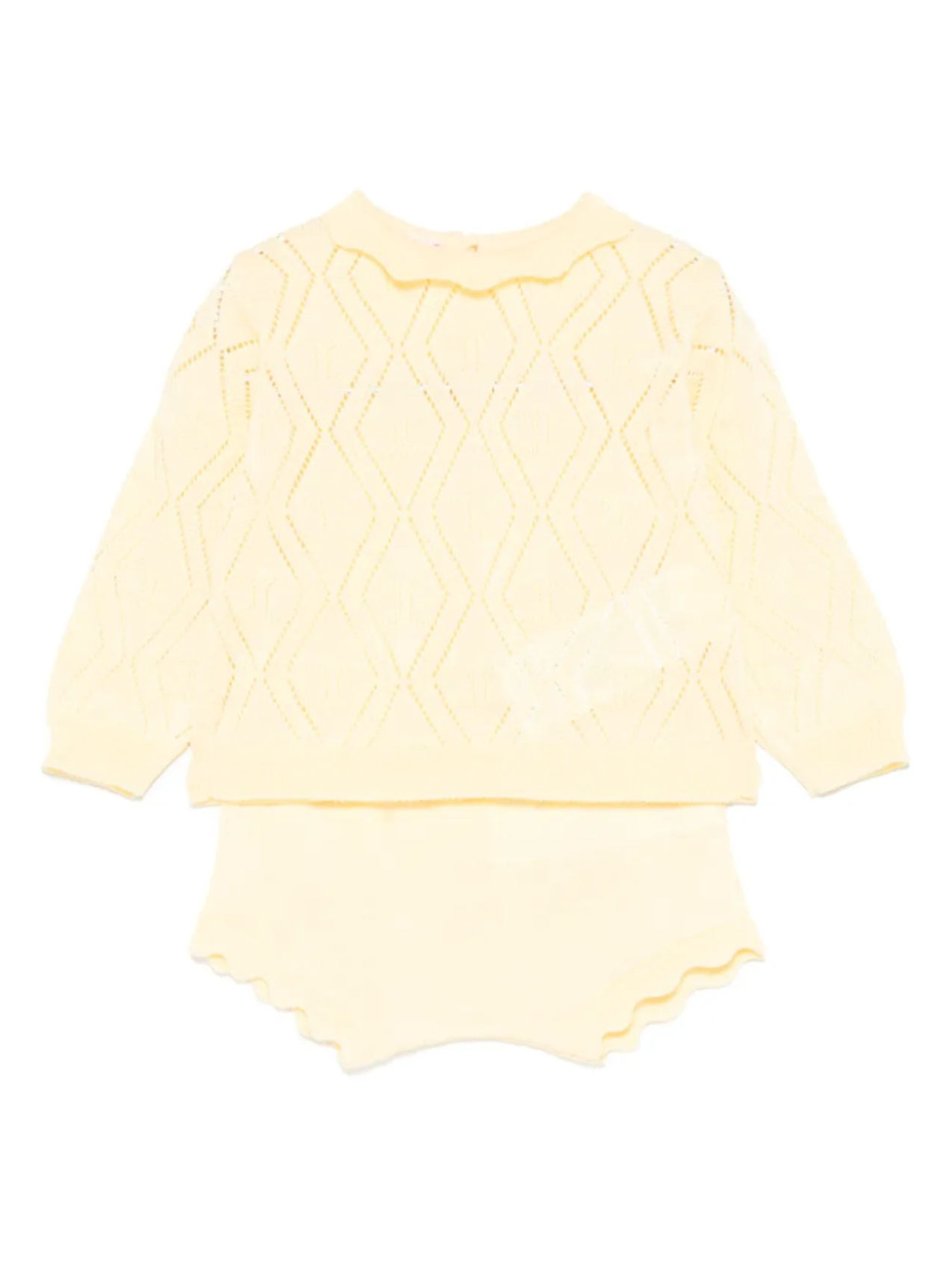 

Elisabetta Franchi La Mia Bambina комплект из топа и шортов, желтый