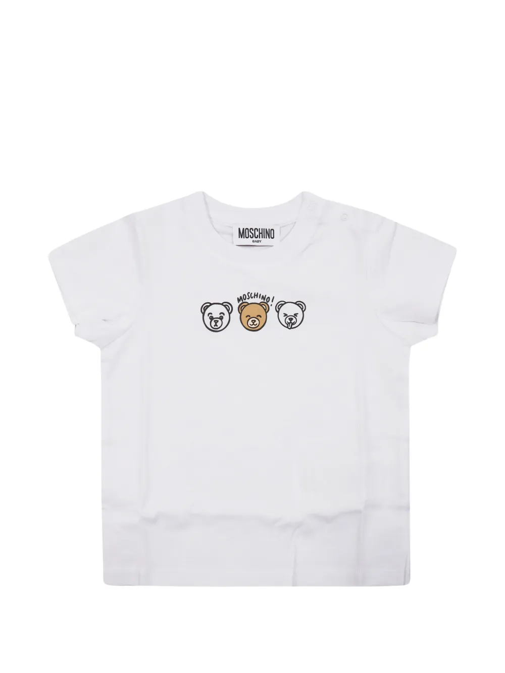 

Футболка с игрушечным мотивом Moschino Kids, белый