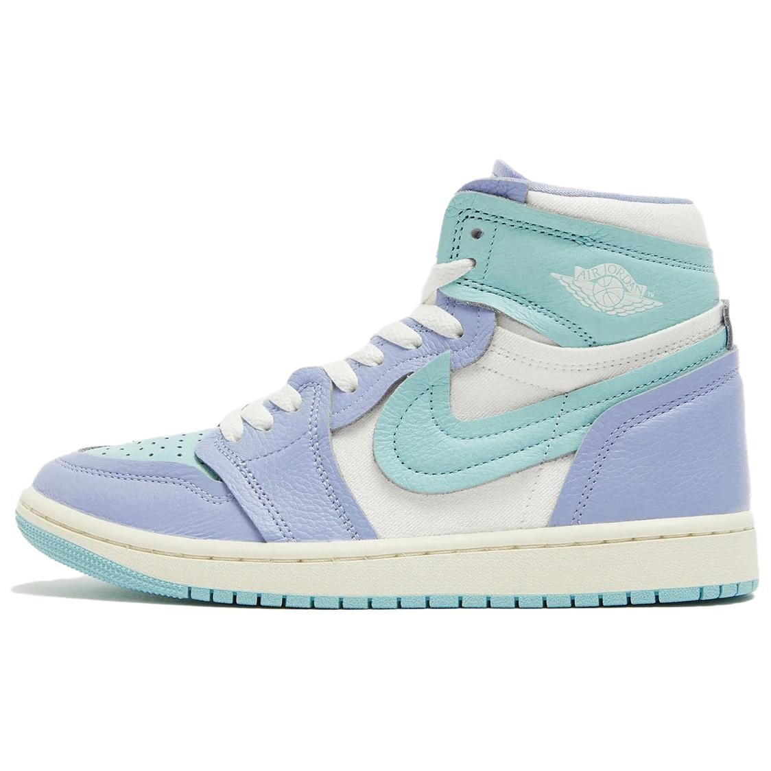 

Кроссовки Air Jordan 1 Vintage Basketball Shoes Women's High-top Green/Purple, фиолетовый