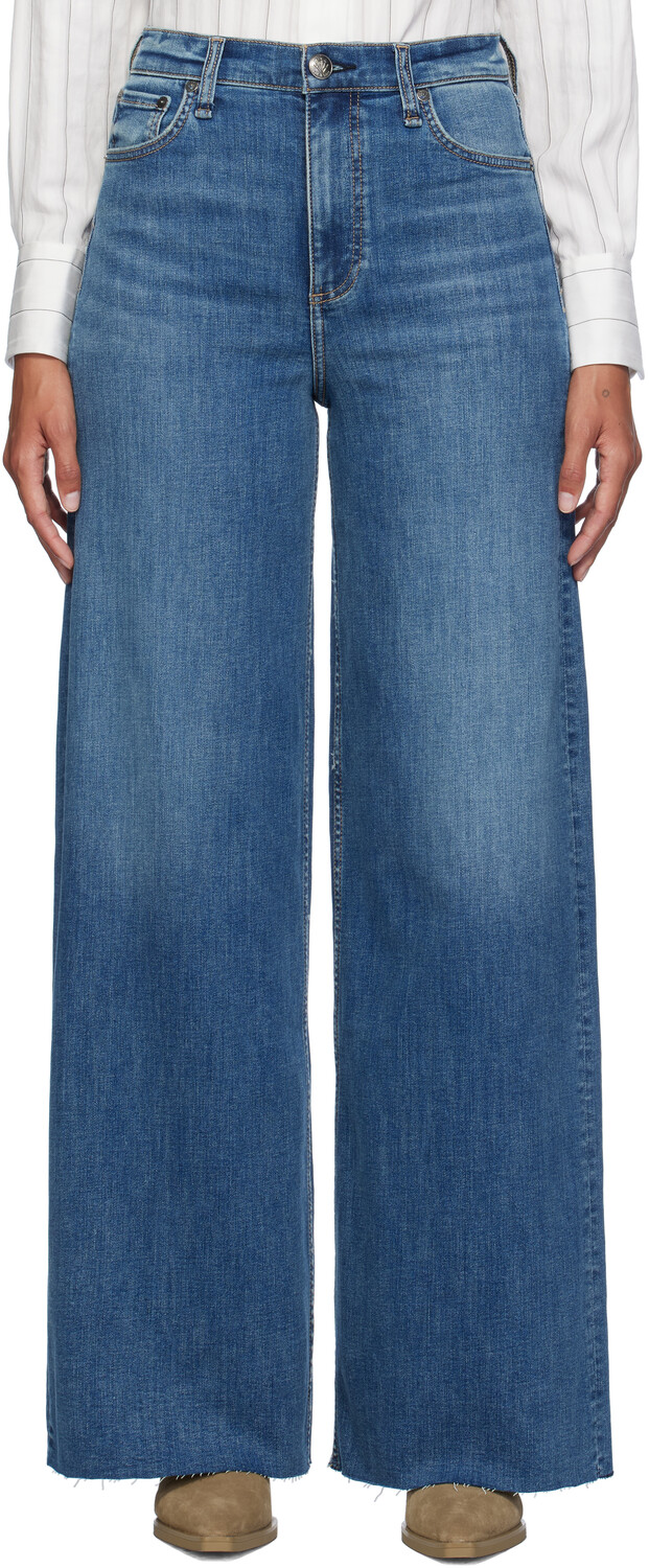 

Синие джинсы Flexi Sofie Wide-Leg rag & bone