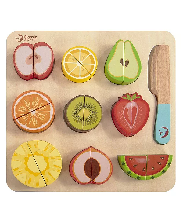 

Деревянный пазл «Разрезание фруктов» Classic World, multicolored