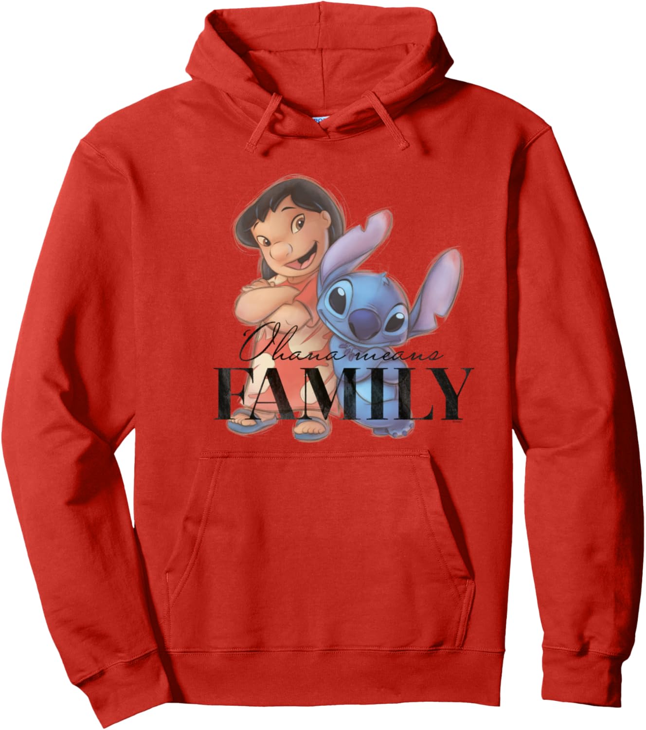 

Худи Disney 100th Anniversary Lilo & Stitch D100 с цитатой «Ohana», серое