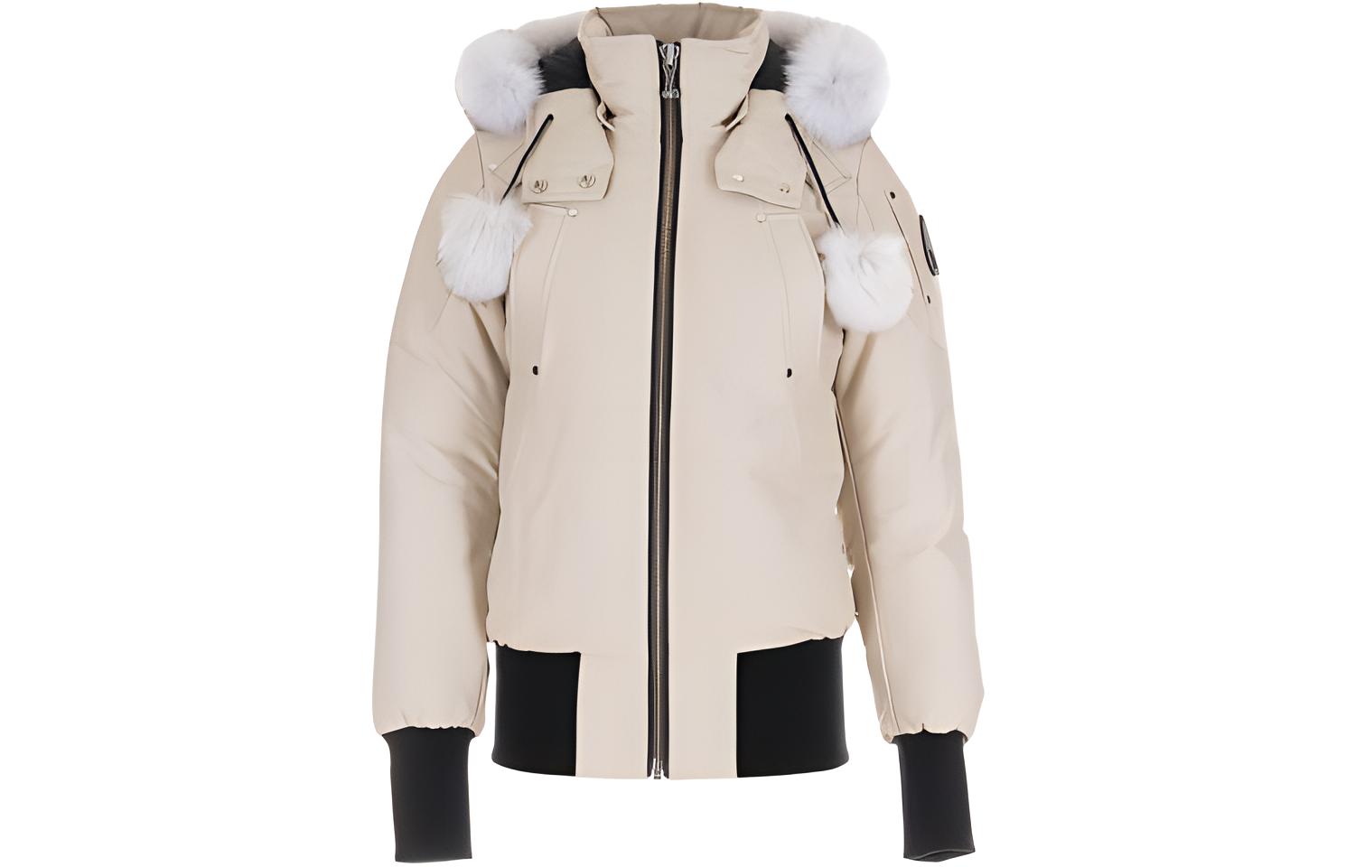 

Куртка FW21 с наполнителем пух женская фарфорово-белая Moose Knuckles, белый